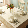 Country Style Table Cloth,  Polyester Rectangular 52"72",  Apricot
