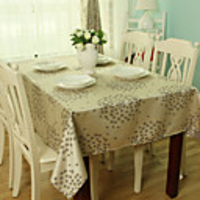 Country Table Cloth,  Polyester 52"72",  Babysbreath Pattern