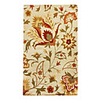 Country Wool Tufted Area Rug With Botanical Pattern 5
