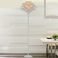 Creative Artistic White Floor Lamp In Shape Of Tree