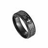 cross ring fashion stainless steel lord