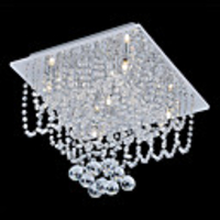 Crystal Beaded Ceiling Light with 5 Lights in G4 Base