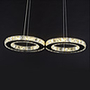 Crystal Bulb Included Led Pendant,  Concise Modern Metal Plating