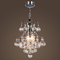 Crystal Chandelier with 3 lights (Chrome Finish)