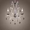 Crystal Chandelier with 3 Lights in Metal Simple Design