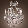 Crystal Chandelier with 5 Lights in Metal