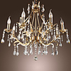 Crystal Chandelier with 8 Lights in Golden