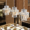 Crystal Pendant,  1 Light,  Chic Metal Electroplating
