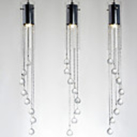 Crystal Pendant,  1 Light,  Minimalist Characteristic Metal Glass Electroplating
