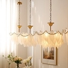 Crystal Pendant Light,  50cm(19.6in)Creative Feather Design 1 Lamp,  Single Head Vintage Pendant Light,  Modern Pendant Light with Pearl Chain Lightinthebox