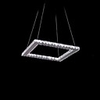 Crystal Pendant Light, 8 LEDs,  Modern Chic Stainless Steel Plating