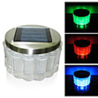 Crystal RGB Color-Changing LED Solar Powered Garden Light -Solar Table Light- Solar Small Night Light In Jar Design