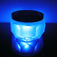 Crystal RGB Color-Changing Solar RGB LED Powered Garden Light -Solar Table Light- Solar Small Night Light In Jar Design