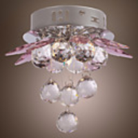 Crystal Semi Flush Mount with 1 Light