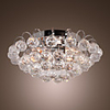 Crystal Semi Flush Mount with 3 Lights