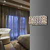 Crystal Square Wall Light In Electroplating Process