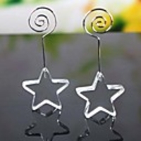 Crystal Star Placecard Holders (Set of 4)