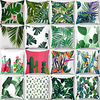 Cushion Cover 1PC Soft Decorative Square Throw Pillow Cover Cushion Case Faux Linen Pillowcase for Sofa Bedroom Superior Quality Mashine Washable Pack of 1 for Sofa Couch Bed Chair Green Lightinthebox