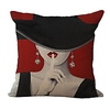 Cushion Cover 1PC Soft Decorative Square Throw Pillow Cover Cushion Case Faux Linen Pillowcase for Sofa Bedroom Superior Quality Mashine Washable Pack of 1 for Sofa Couch Bed Chair Red Lightinthebox