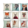 Cushion Cover 1PC Soft Decorative Square Throw Pillow Cover Cushion Case Pillowcase for Sofa Bedroom Superior Quality Mashine Washable Pack of 1 for Sofa Couch Bed Chair Animal Faux Linen Lightinthebox