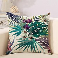 Cushion Cover 1PC Soft Decorative Square Throw Pillow Cover Cushion Case Pillowcase for Sofa Bedroom Superior Quality Mashine Washable Pack of 1 Outdoor Faux Linen Cushion for Sofa Couch Bed Chair Lightinthebox
