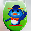 Cute Cartoon Blue Bird Pattern Toilet Seat