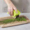Cutter Slicers Kitchen Vegetable Chop Herb Rolling Mincer Stainless Steel Blade Manual Hand Scallion Lightinthebox