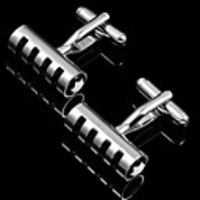 Cylinder Cufflinks With Stripes (More Colors)