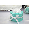 Cylinder Tinplate Favor Tins With White Flower-Set of 6