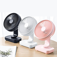 D606 2021 New Desktop Fan Refresh Small Desktop USB Charging Fan OfficeStudents School Air Cooler Conditioner Rechargeable Cooler Lightinthebox