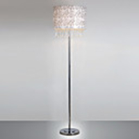 Dainty Floor Lamp With Drop-Shaped Beads
