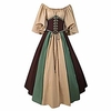 deatu renaissance dress for women plus size gothic medieval lace-up cinch dress tied corset waist belt party costume(small, coffee) Lightinthebox