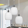 Decent Brief 3 Light Pendant with White Shade