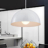 Decent Minimalist 1 Light Pendant with Semi-Spherical Shade