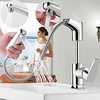 Deck Mounted Bathroom Sink Faucet FaucetSet,  Single Handle One Hole Pullout Spray Bath Taps with Hot and Cold Water Lightinthebox