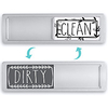 Dishwasher Magnet - Upgrade Super Strong Magnet Version - Newest Design Easy To Read Non-Scratch Magnetic Indicator Sign With Clear,  Bold Colored Text - White Lightinthebox