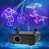 DJ Party Lights Animation LED Laser Light RGB Projector Scanner Show DJ Disco Bar Club Party Wedding Professional Stage Lighting Lightinthebox