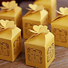 Double Happiness Cut-out Favor Box With Clover Top - Set of 12