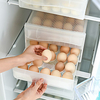 Double-layer Storage Box Egg Rack Holder Drawer Type Refrigerator and Kitchen Storage Box Supplies Household 60-Compartment Egg Box Lightinthebox