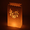 Dove Cut-out Paper Luminary (Set of 4)