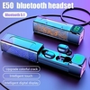 E50 True Wireless Headphones TWS Earbuds Bluetooth5.0 Stereo Surround sound with Charging Box for Apple Samsung Huawei Xiaomi MI Yoga Fitness Gym Workout Mobile Phone Lightinthebox