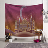 Eid Mubarak Wall Tapestry Islamic Muslim Ramadan Art Decor Blanket Curtain Hanging Home Bedroom Living Room Decoration Oranament Polyester Lightinthebox