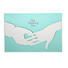 Elegant Blue Wedding Invitation - Set of 50