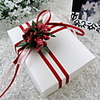Elegant Embossed Floral Favor Box with Ribbon Sash (Set of 30)