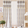 Elegant Embroidery Linen Energy Saving Curtain Panel
