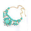 Elegant Ethnic Style Alloy Plated with Acrylic Necklace(More Colors)