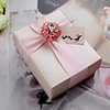 Elegant Favor Box With Ribbon Sash and Flowers - Set of 30 (Tag Not Included)