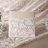 Elegant Floral Cut Wedding Invitation (Set of 50)