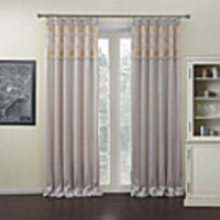 Elegant Floral Energy Saving Curtain Panel