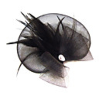 Elegant Net With Rhinestone/Feather Women